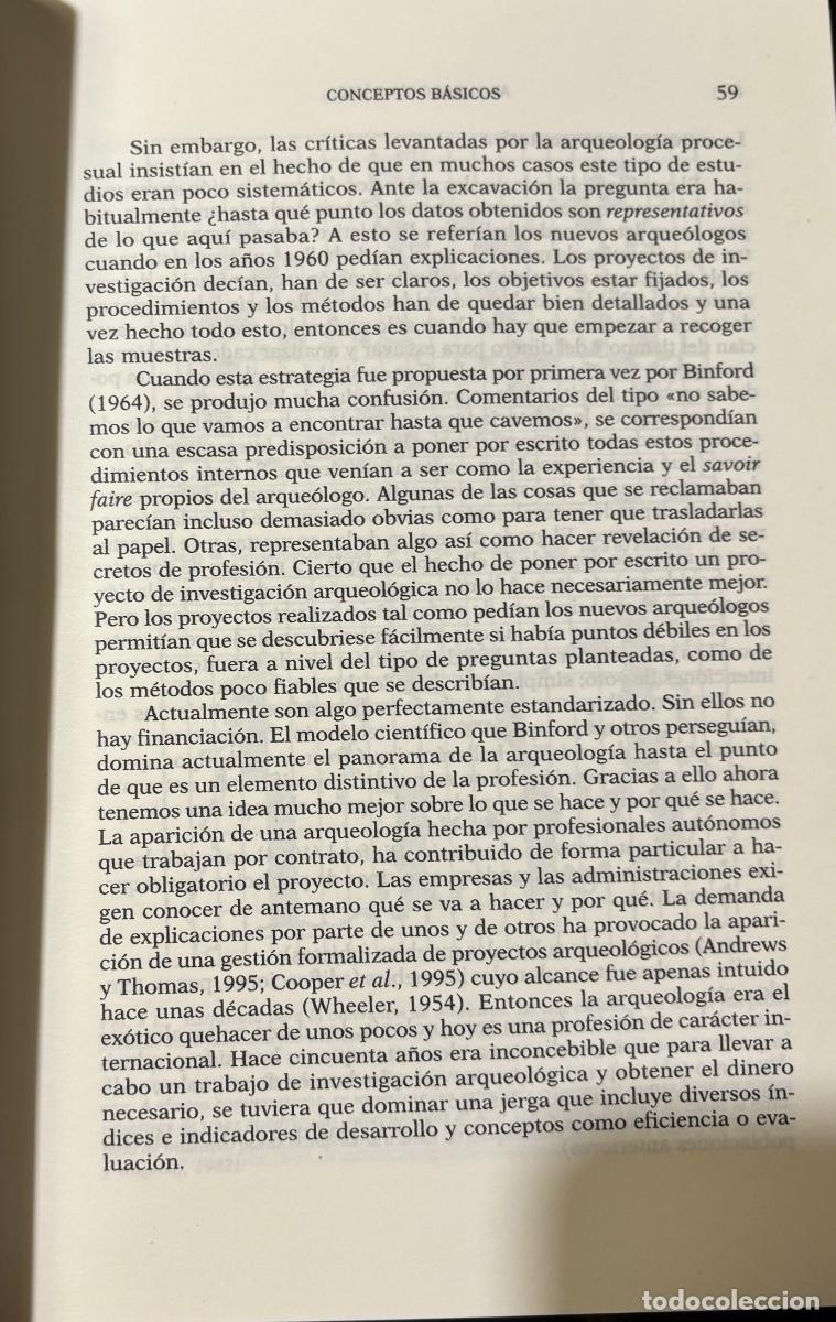 Libros de segunda mano: ARQUEOLOG&Iacute;A B&Aacute;SICA- CLIVE GAMBLE - Foto 3