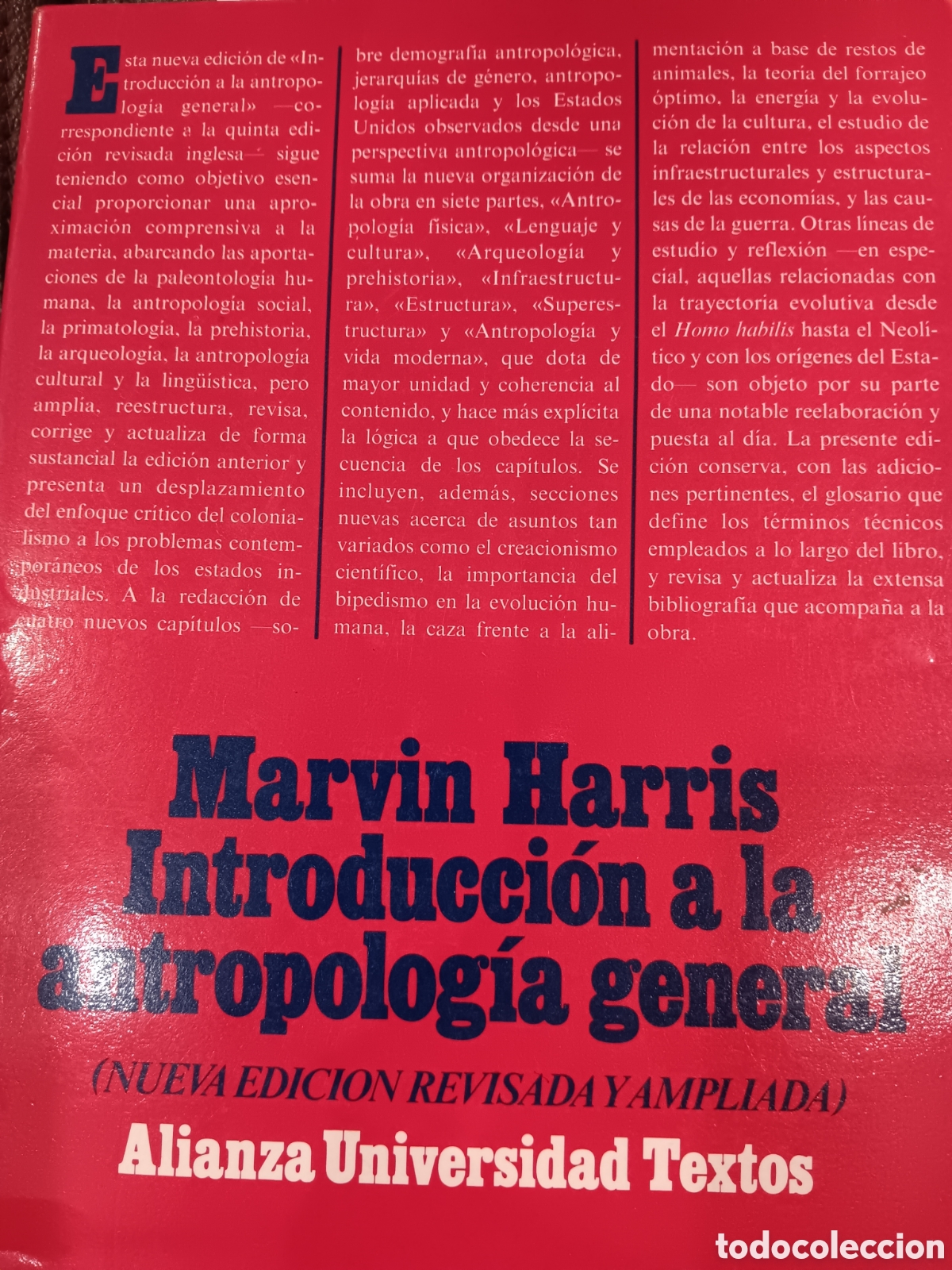 Libros de segunda mano: M. Harris. Introducci&oacute;n a la antropolog&iacute;a general - Foto 1