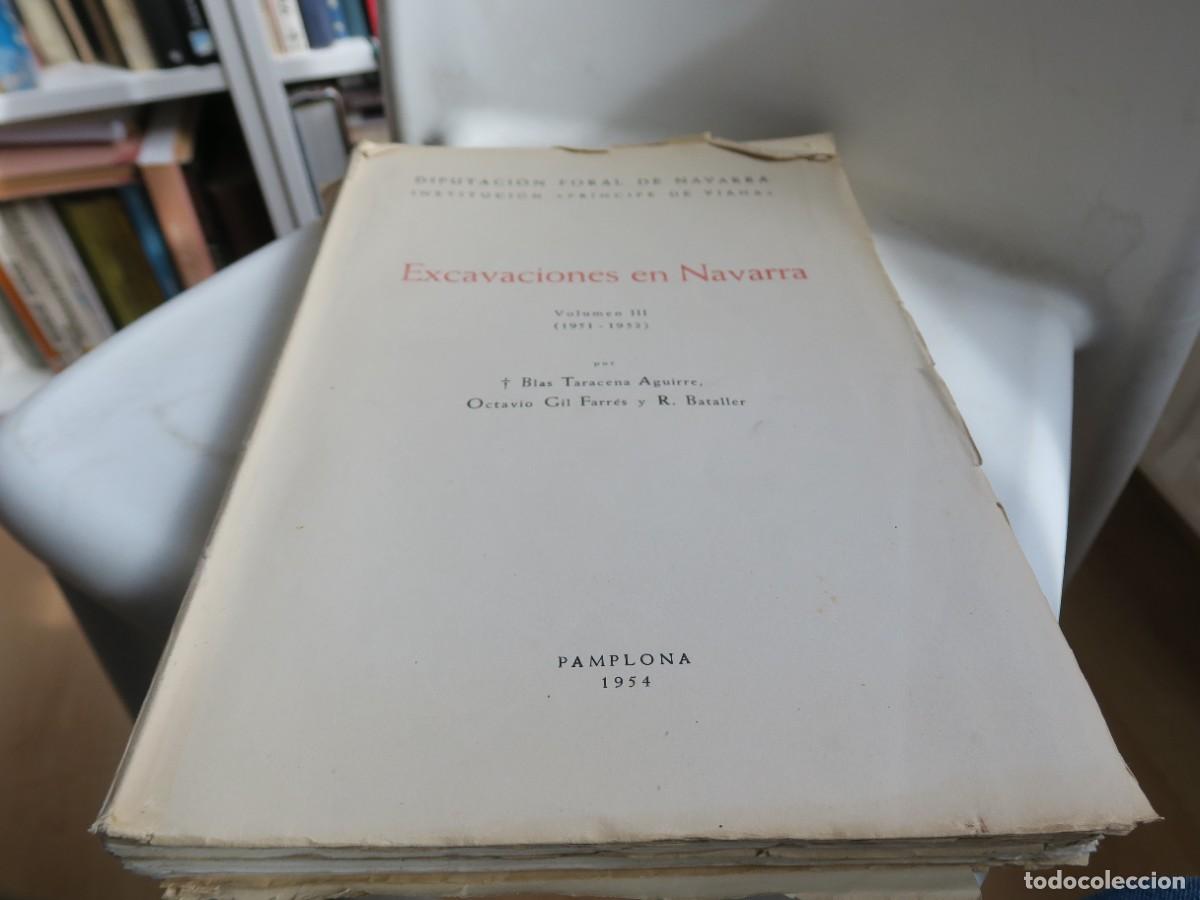 Libros de segunda mano: EXCAVACIONES EN NAVARRA - VOLUMEN III ( 1951-1953 )