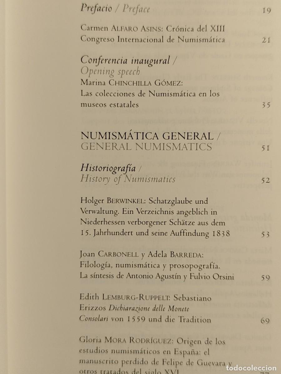 Libros de segunda mano: 2005. Numism&aacute;tica. Congreso Internacional. - Foto 5