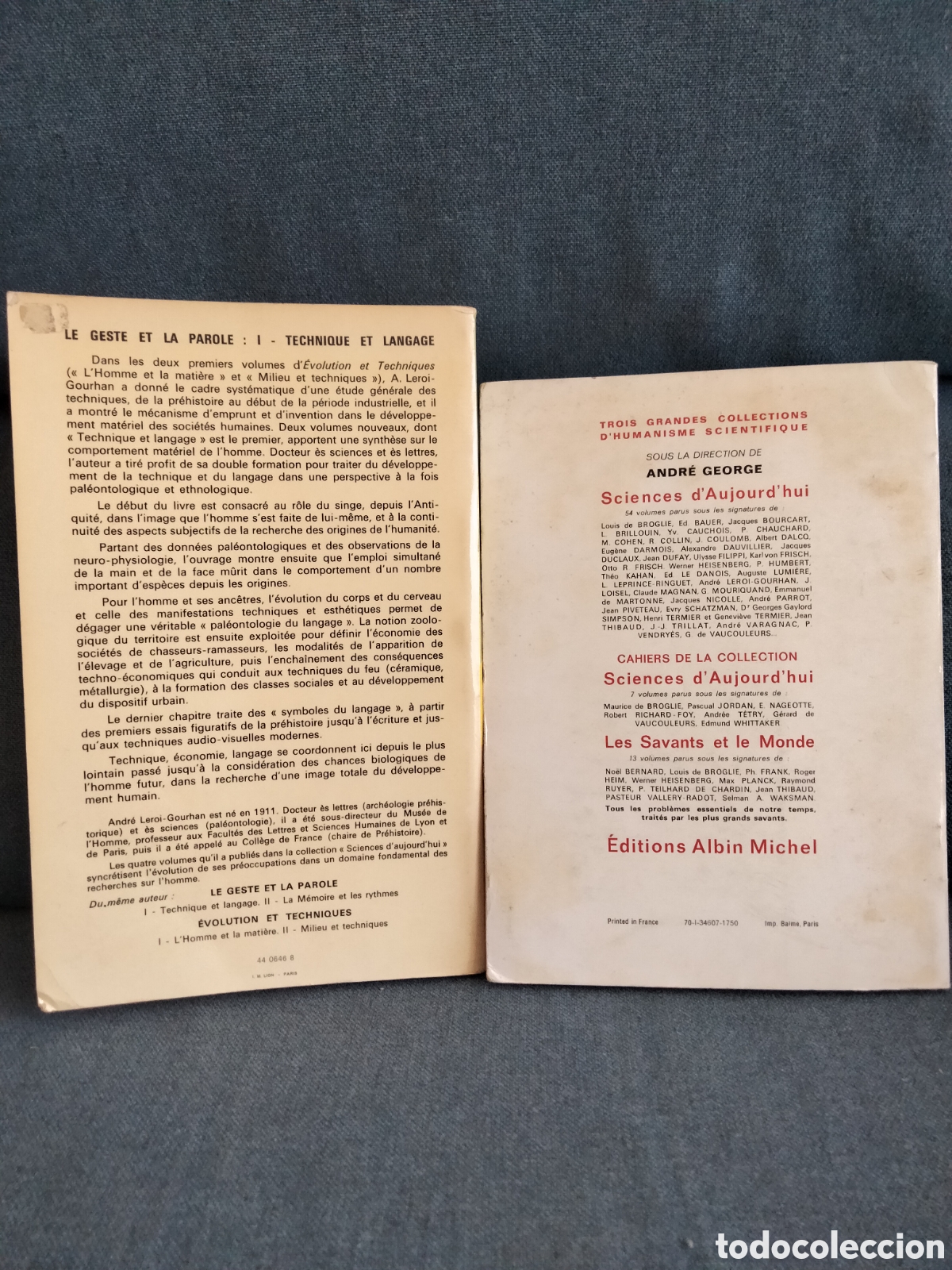 Libros de segunda mano: Andr&eacute; Leroi-Gourhan, Le geste et la parole - Foto 2