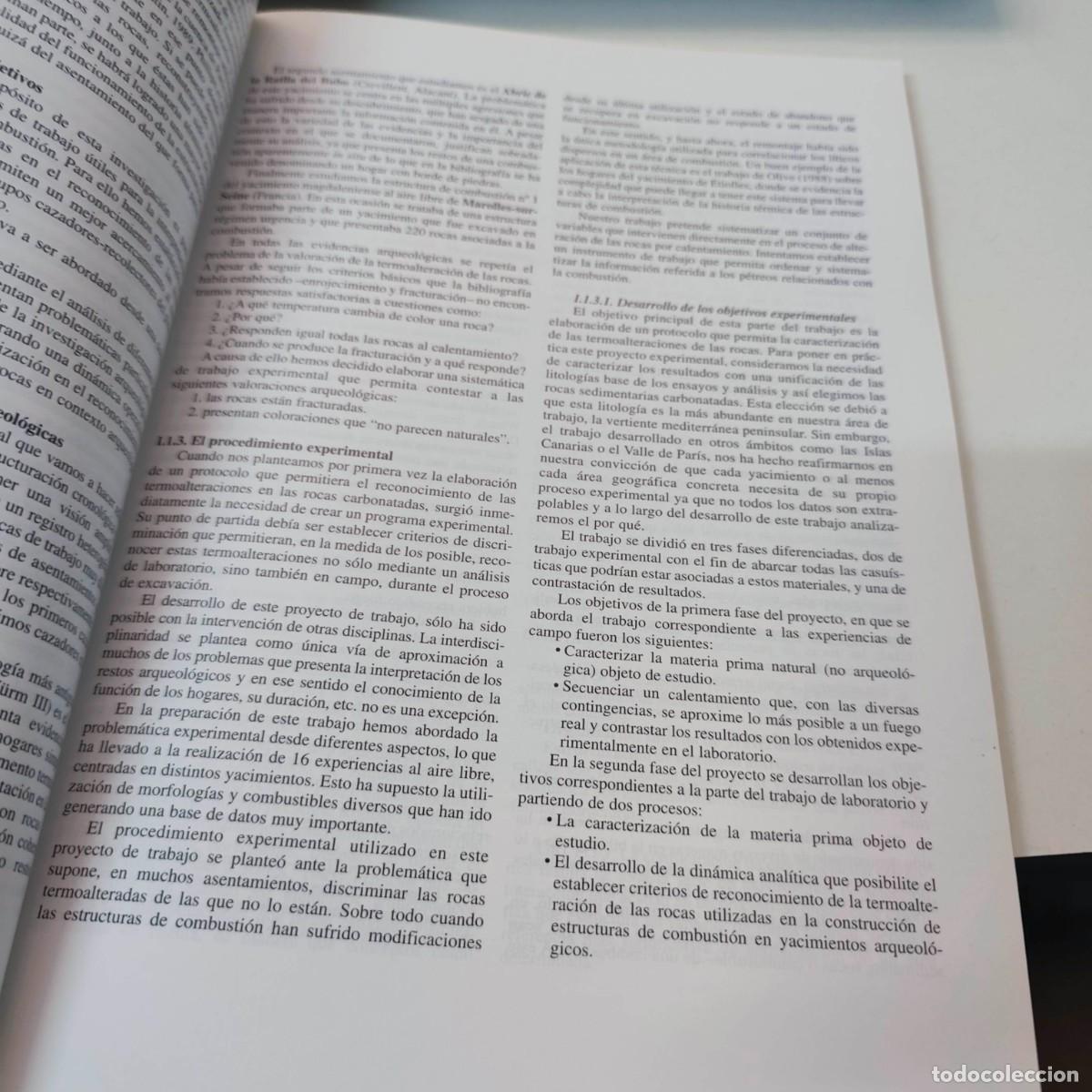 Libros de segunda mano: ESTUDIO DE LAS ESTRUCTURAS DE COMBUSTION PREHISTORICAS - Foto 6