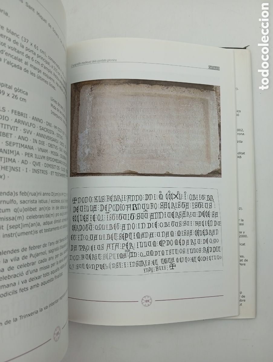 Libros de segunda mano: LEp&iacute;grafia medieval dels comtats Gironins - Foto 3