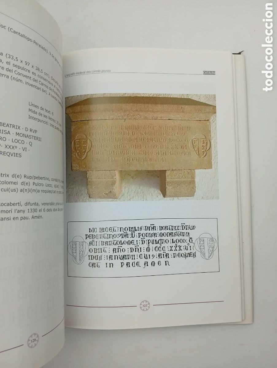Libros de segunda mano: LEp&iacute;grafia medieval dels comtats Gironins - Foto 4