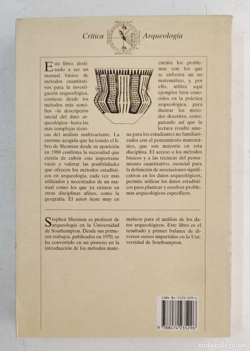 Libros de segunda mano: Arqueolog&iacute;a cuantitativa. Stephen Shennan - Foto 4
