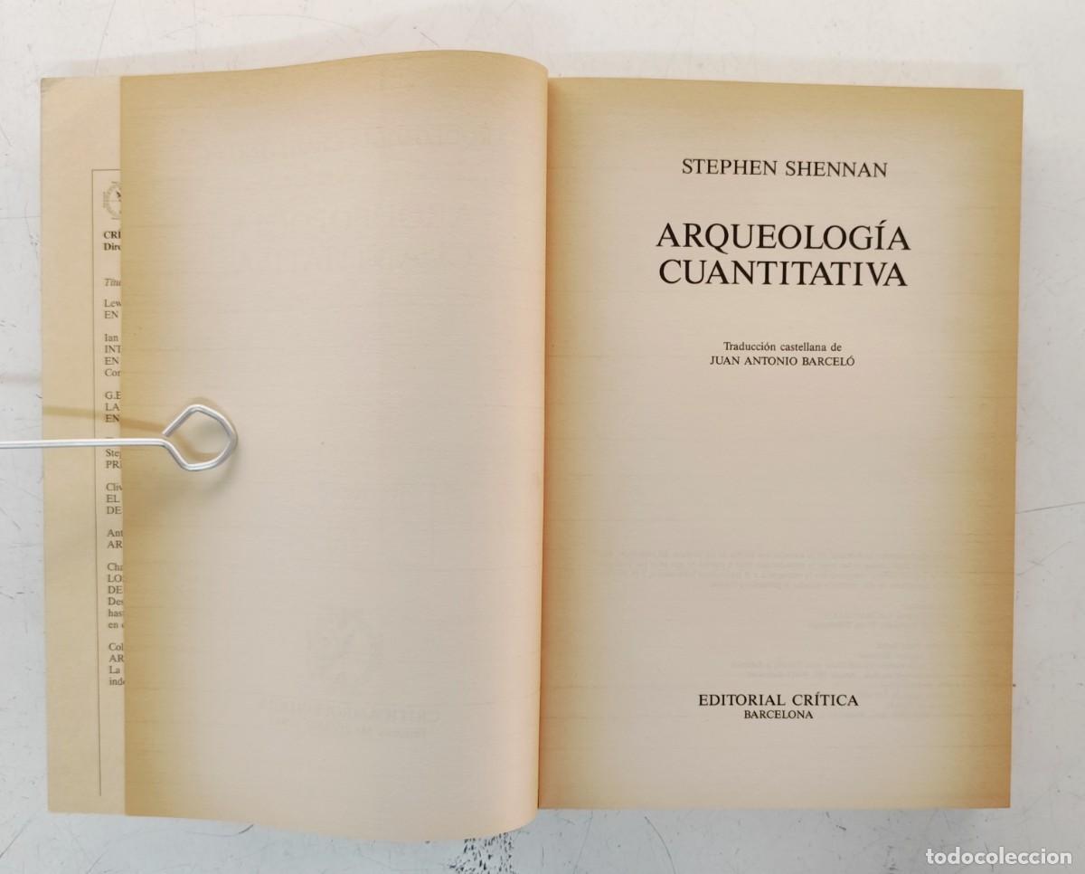 Libros de segunda mano: Arqueolog&iacute;a cuantitativa. Stephen Shennan - Foto 5