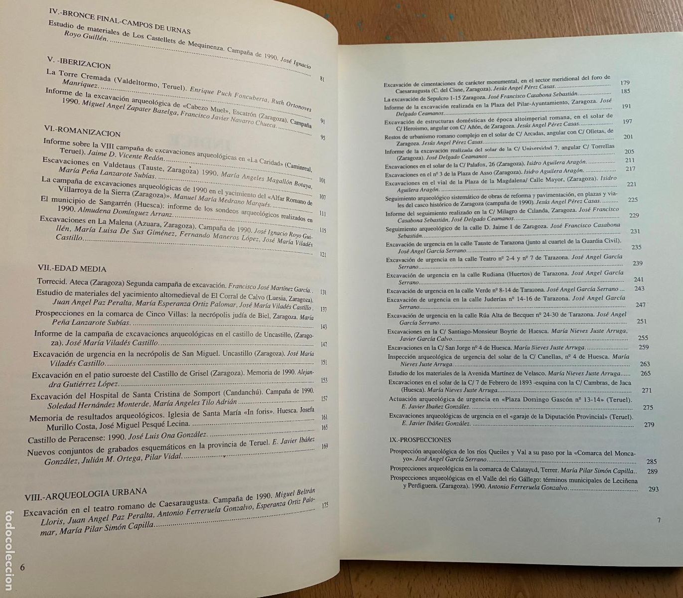 Libros de segunda mano: ARQUEOLOGIA ARAGONESA 1990 - Foto 3