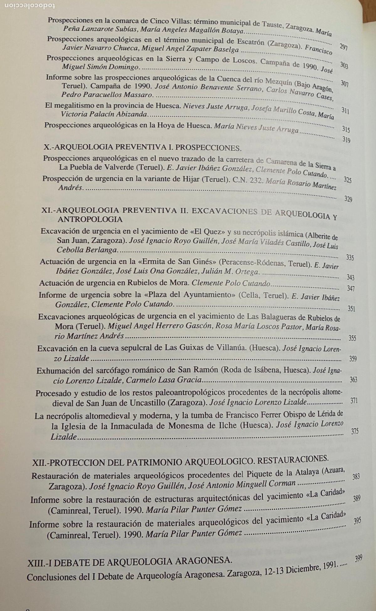Libros de segunda mano: ARQUEOLOGIA ARAGONESA 1990 - Foto 5