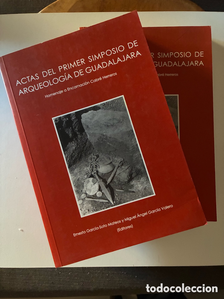 Libros de segunda mano: ACTAS DEL PRIMER SIMPOSIO DE ARQUEOLOG&Iacute;A DE GUADALAJARA. 2 TOMOS