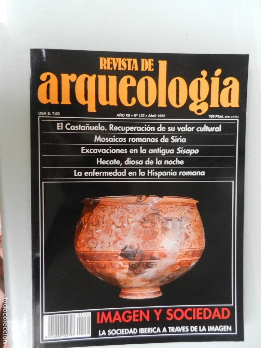 Libros de segunda mano: REVISTA DE ARQUEOLOG&Iacute;A - N&ordm; 122 - ABRIL 1992 - VER INDICE - EL CASTA&Ntilde;UELO, MOSAICOS ROMANOS ...