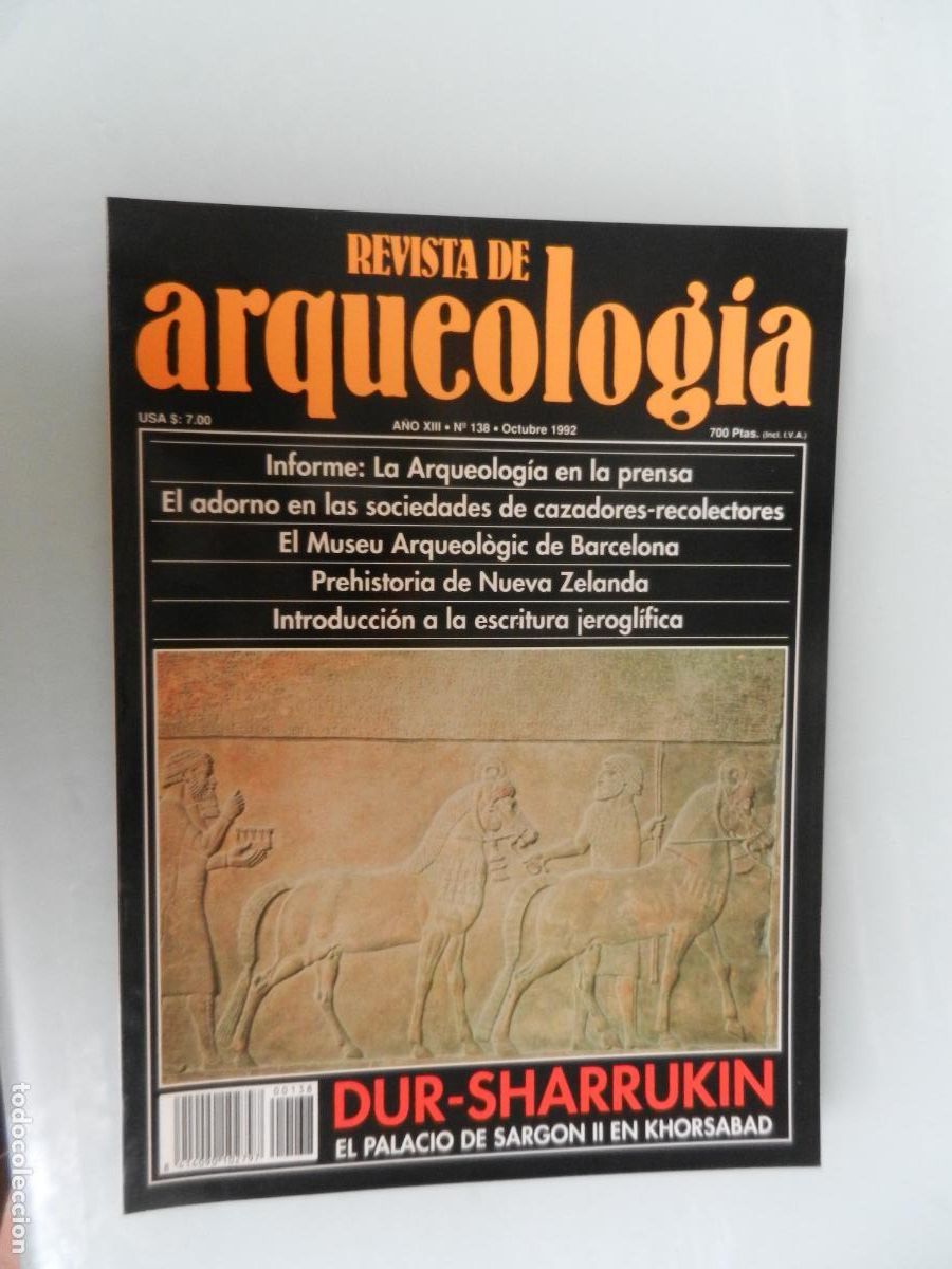 Libros de segunda mano: REVISTA DE ARQUEOLOG&Iacute;A - N&ordm; 138 - OCTUBRE 1992 - VER INDICE - ESCRITURA JEROGL&Iacute;FICA ...