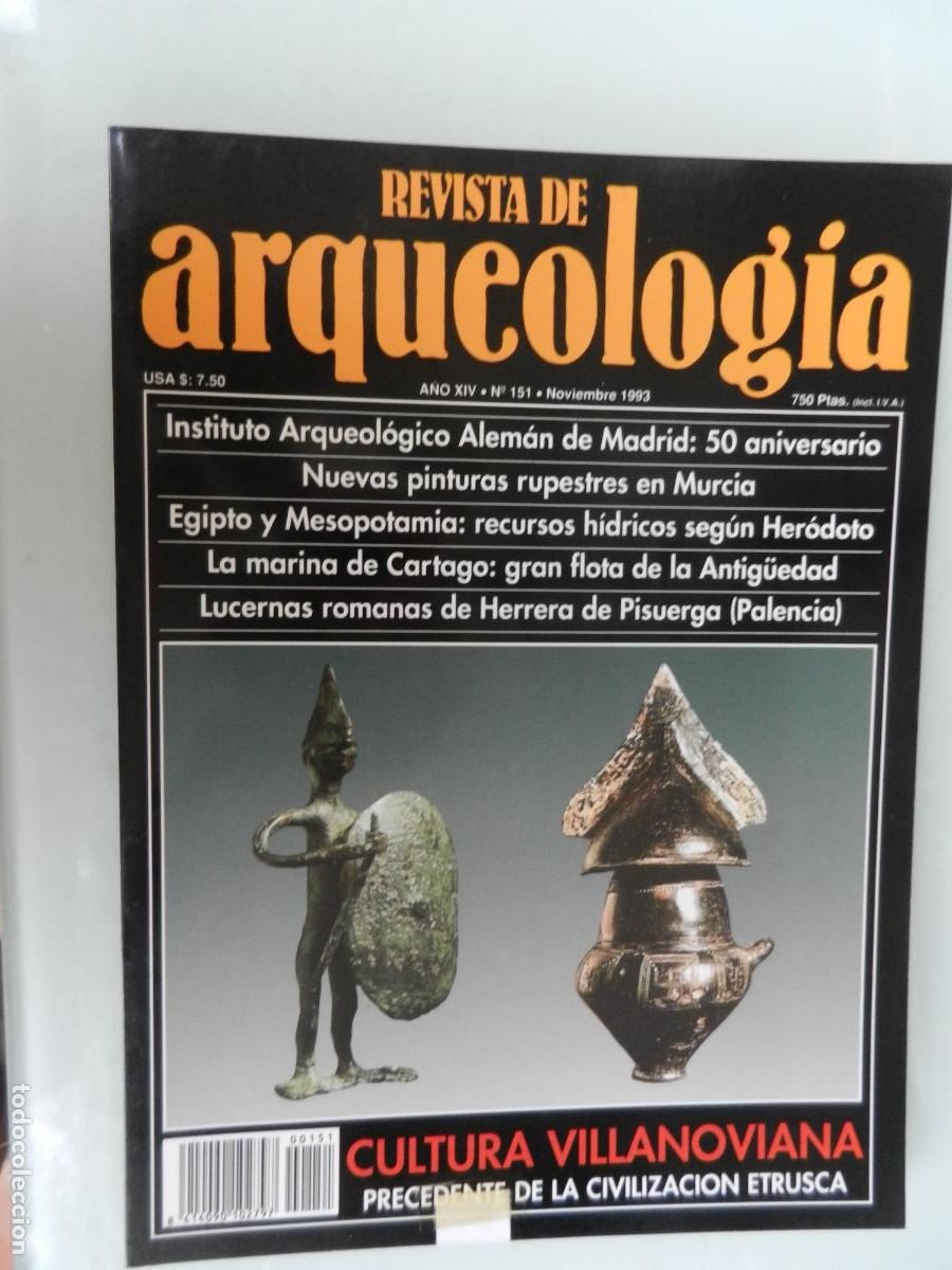 Libros de segunda mano: REVISTA DE ARQUEOLOG&Iacute;A - N&ordm; 151 - NOVIEMBRE 1993 - VER INDICE - PINTURAS RUPESTRES EN MURCIA...