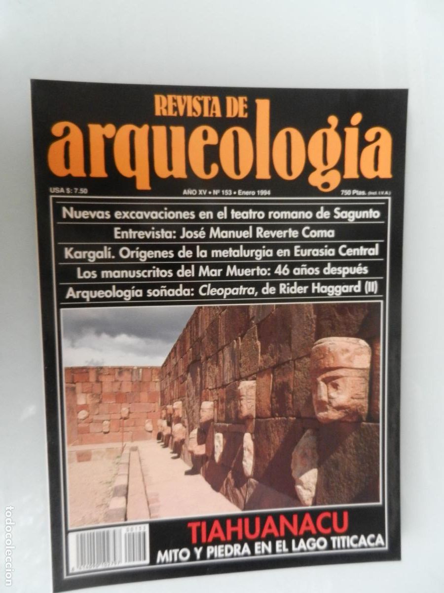 Libros de segunda mano: REVISTA DE ARQUEOLOG&Iacute;A - N&ordm; 153 - ENERO 1994 - VER INDICE -TIAHUNACU - MITO Y PIEDRA