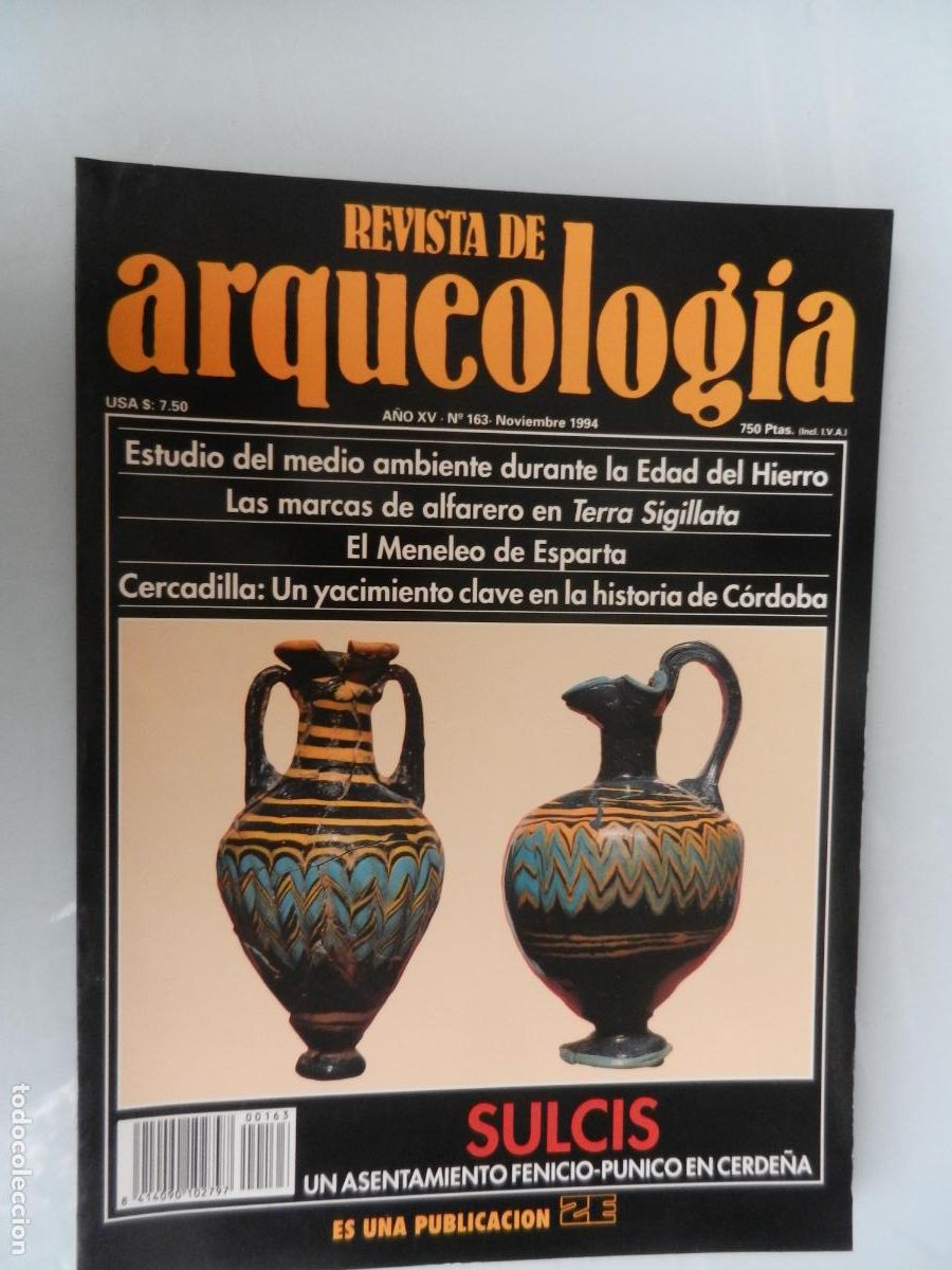 Libros de segunda mano: ARQUEOLOG&Iacute;A REVISTA - N&ordm; 163 - NOVIEMBRE 1994 - VER INDICE - SULCIS - ASENTAMIENTO FENICIO