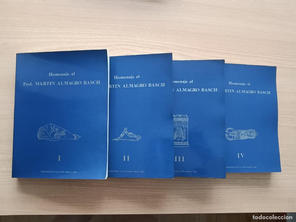 Libros de segunda mano: Homenaje al Profesor Mart&iacute;n Almagro Basch. Cuatro tomos