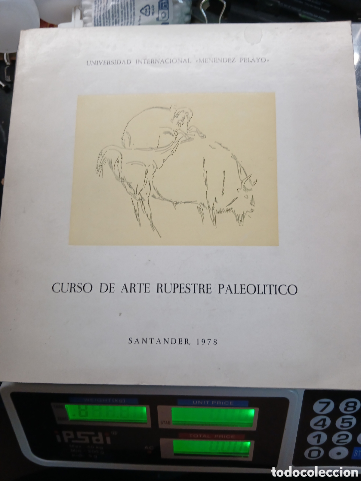 Libros de segunda mano: CURSO DE ARTE RUPESTRE PALEOL&Iacute;TICO. SANTANDER 1978