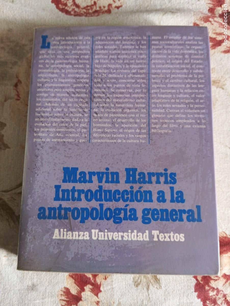 Libros de segunda mano: INTRODUCCI&Oacute;N A LA ANTROPOLOG&Iacute;A GENERAL.-MARVIN HARRIS.
