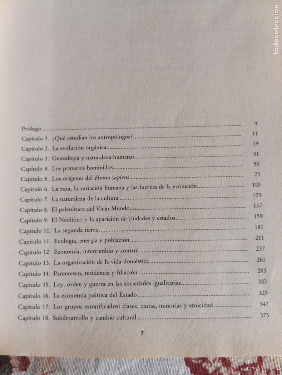 Libros de segunda mano: INTRODUCCI&Oacute;N A LA ANTROPOLOG&Iacute;A GENERAL.-MARVIN HARRIS. - Foto 4