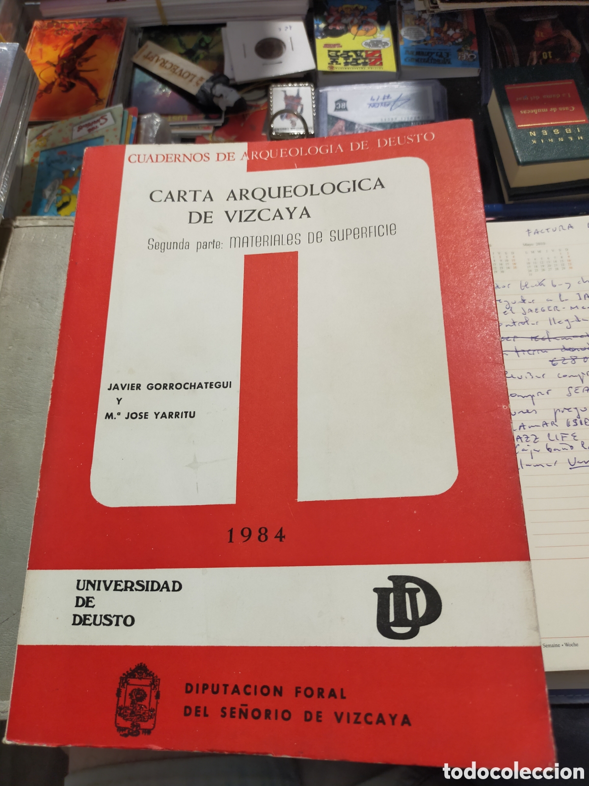 Libros de segunda mano: CARTA ARQUEOLOGICA DE VIZCAYA CUADERNOS DE DEUSTO 1984