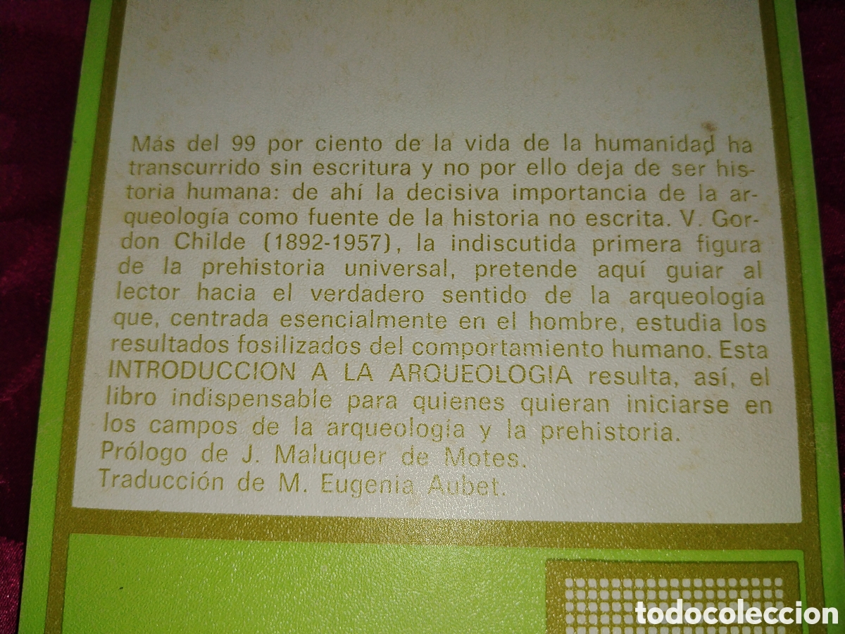 Libros de segunda mano: Introducci&oacute;n a la arqueolog&iacute;a. V. Gordon Childe. Ariel - Foto 2