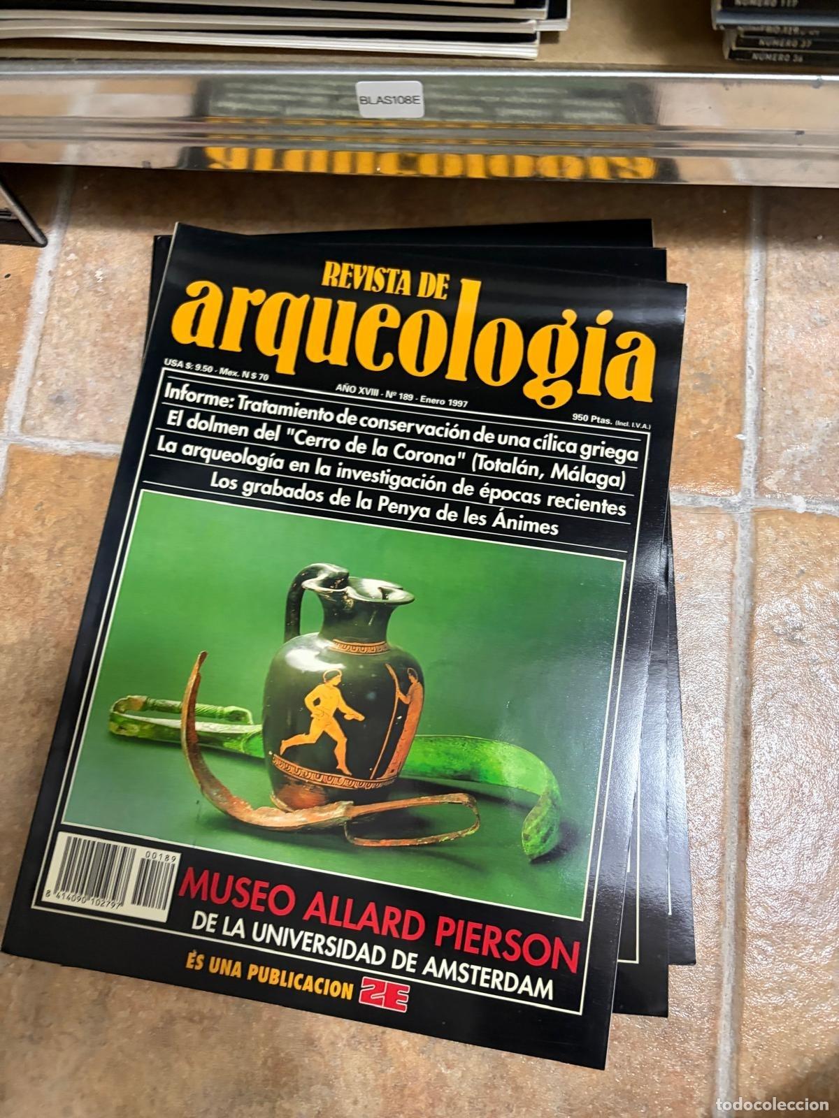 Libros de segunda mano: BLAS108E REVISTA DE ARQUEOLOG&Iacute;A MUSEO ALLARD PIERSON DE &Aacute;MSTERDAM 189