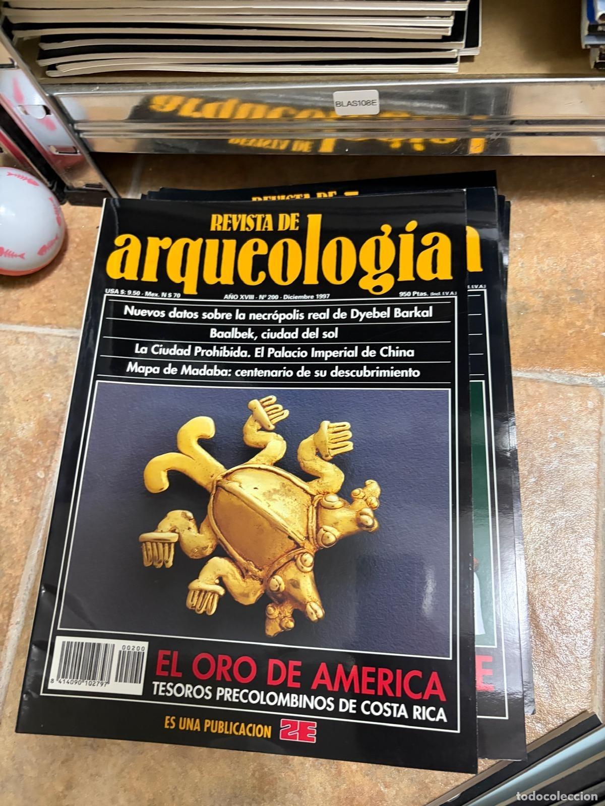 Libros de segunda mano: BLAS108E REVISTA DE ARQUEOLOG&Iacute;A EL ORO DE AM&Eacute;RICA TESOROS PRECOLOMBINOS DE COSTA RICA 200
