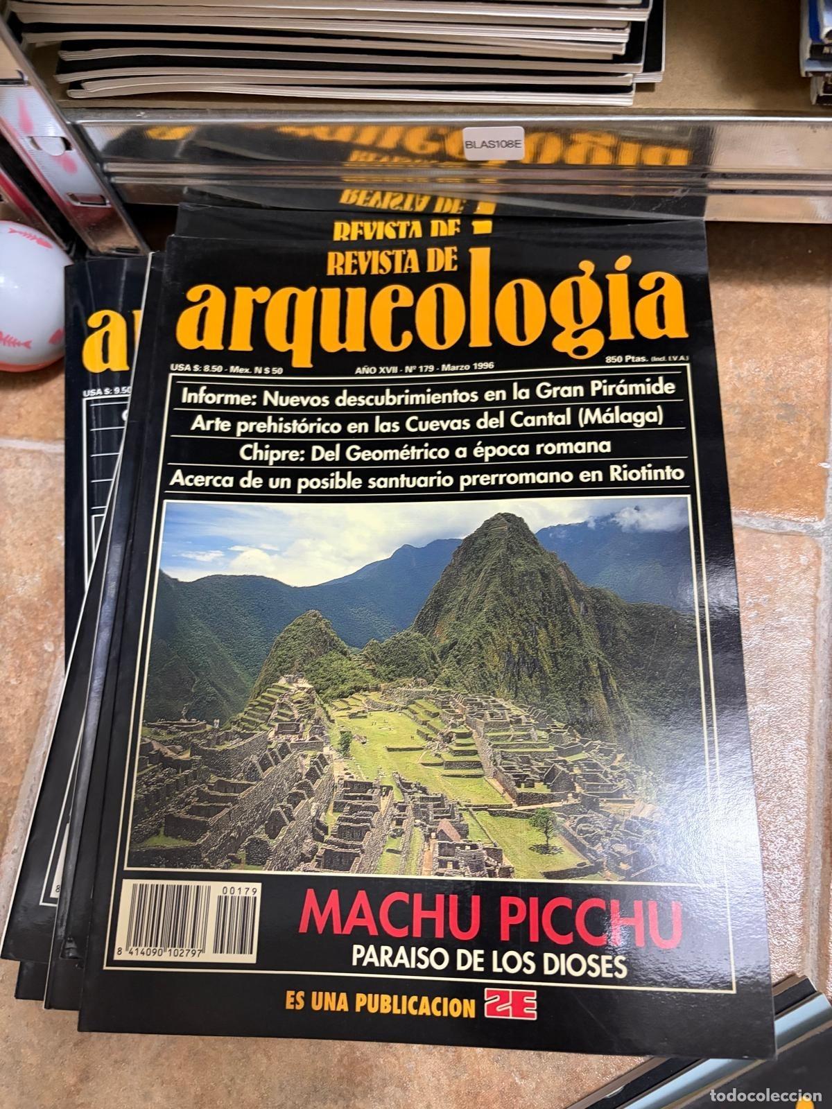 Libros de segunda mano: BLAS108E REVISTA DE ARQUEOLOG&Iacute;A MACHU PICCHU PARA&Iacute;SO DE LOS DIOSES 179