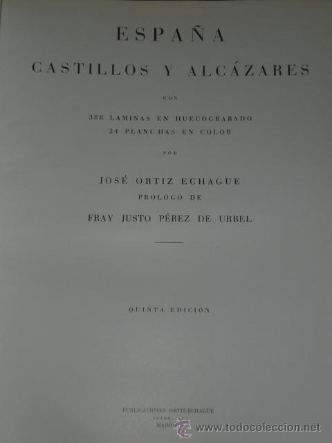 Libros de segunda mano: ESPA&Ntilde;A. CASTILLOS Y ALCAZARES. - Foto 2