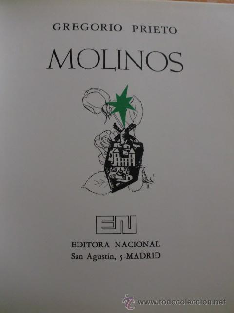 Libros de segunda mano: MOLINOS,,GREGORIO PRIETO. - Foto 1