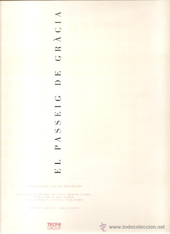 Libros de segunda mano: EL PASSEIG DE GR&Agrave;CIA. - Foto 1