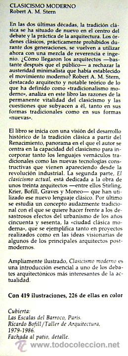 Libros de segunda mano: CLASICISMO MODERNO - ROBERT A. M. STERN - Foto 5