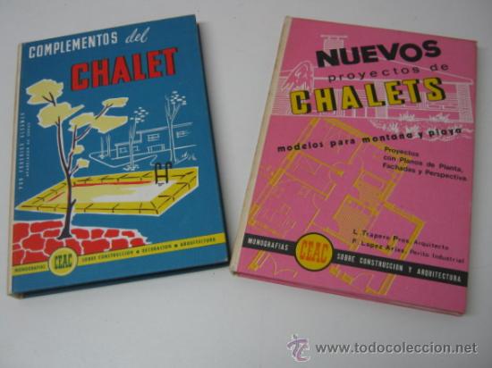Libros de segunda mano: 2 libros Arquitectura Ceac - Chalets - Proyectos y complementos 1974 - Foto 1