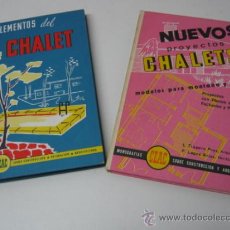 Libros de segunda mano: 2 LIBROS ARQUITECTURA CEAC - CHALETS - PROYECTOS Y COMPLEMENTOS 1974