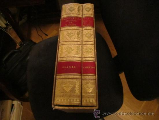 Libros de segunda mano: Planimetria general de Madrid - edicion facsimil libro 1757 - Tabacalera s.a.1988 2 volumenes
