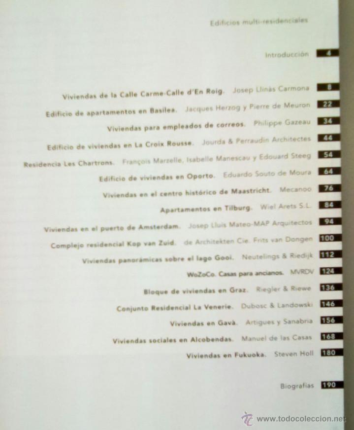 Libros de segunda mano: EDIFICIOS MULTI RESIDENCIALES. ARQUITECTURA. - Foto 5