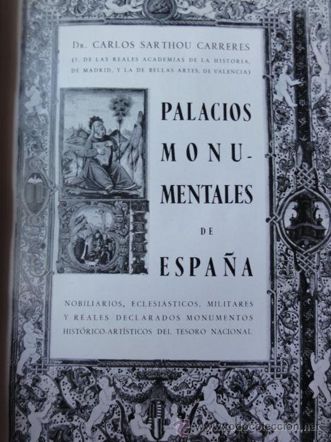 Libros de segunda mano: Palacios de Espa&ntilde;a. C. Sarthou - Foto 1