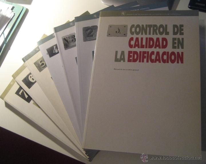 Libros de segunda mano: CONTROL DE CALIDAD EN LA EDIFICACI&Oacute;N (7 TOMOS) - Foto 1