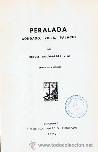 Libros de segunda mano: PERALADA  MIGUEL GOLOBARDES VILA - Foto 2
