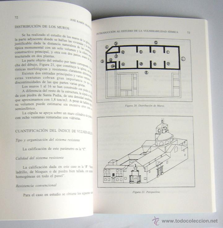 Libros de segunda mano: INTRODUCCION AL ESTUDIO DE LA VULNERABILIDAD SISMICA DE LOS EDIFICIOS HISTOTICOS DE GRANADA - ARANGO - Foto 4