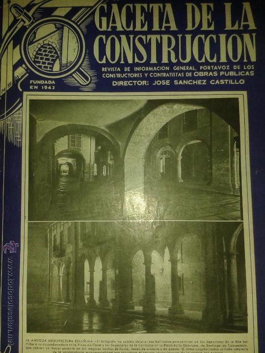 Libros de segunda mano: GACETA DE LA CONSTRUCCION MADRID 8 DE JUNIO 1951 NUM 390 - Foto 1