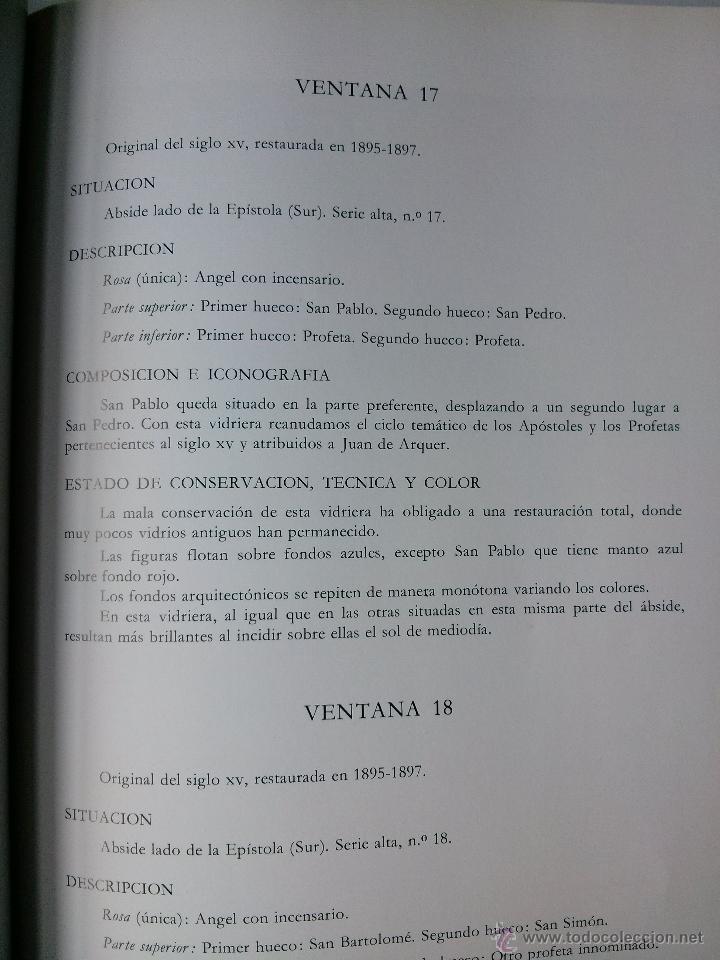 Libros de segunda mano: Las Vidrieras de la Catedral de Leon. Gran formato - Foto 2