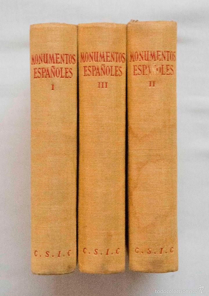 Libros de segunda mano: Colecci&oacute;n 3 tomos de MONUMENTOS ESPA&Ntilde;OLES. - Foto 1