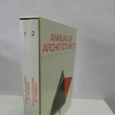 Libros de segunda mano: ANNUAL OF ARCHITECTURE 2 EUROPEAN MASTERS 2 VOLUMENES FRANCISCO CERVER, 1989 ARQUITECTURA