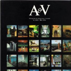 Libros de segunda mano: A&V - MONOGRAFIAS DE ARQUITECTURA Y VIVIENDA - INDICES 1985-1994 - NÚMEROS 1-50