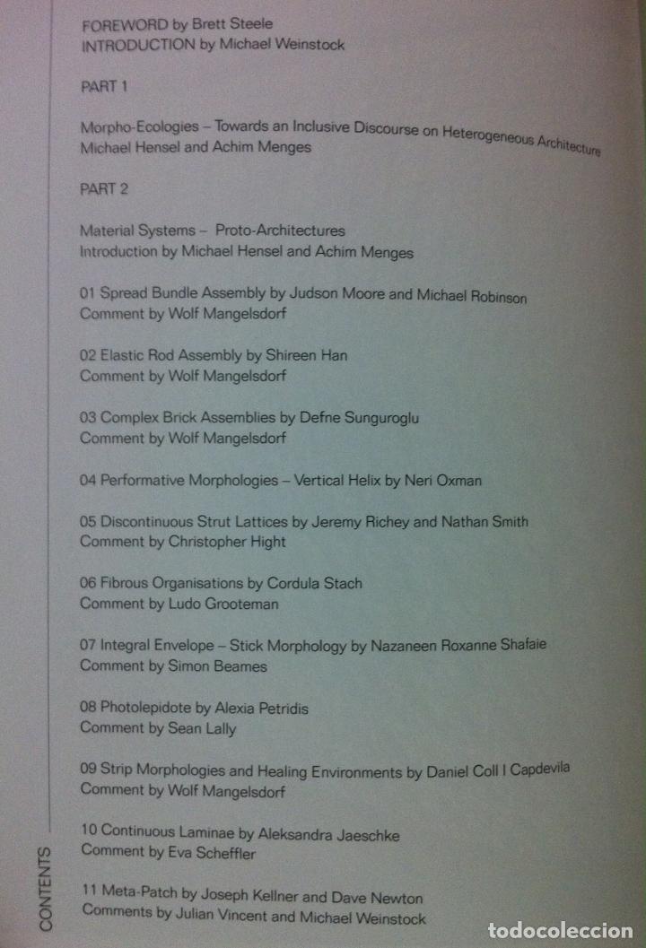Libros de segunda mano: Hensel & Menges. Morpho-ecologies. 2006 - Foto 2