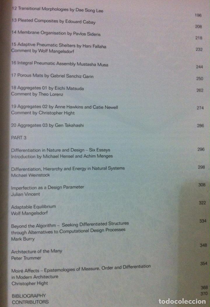 Libros de segunda mano: Hensel & Menges. Morpho-ecologies. 2006 - Foto 3