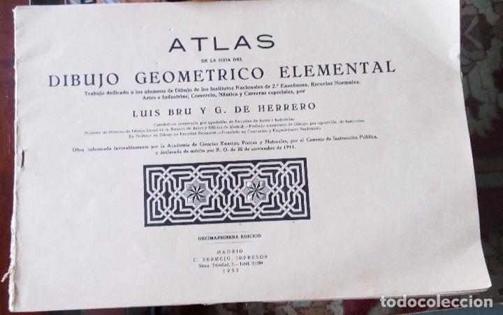 Libros de segunda mano: LIBRO ATLAS DE LA GU&Iacute;A  DE DIBUJO GEOM&Eacute;TRICO