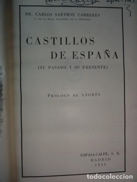 Libros de segunda mano: Castillos de Espa&ntilde;a. Sarthou - Foto 1