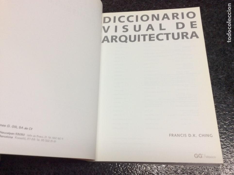 Libros de segunda mano: DICCIONARIO VISUAL DE ARQUITECTURA / FRANCIS D.K. CHING - Foto 3