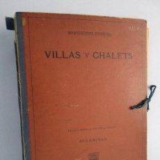 Libros de segunda mano: VILLAS Y CHALETS. ARQUITECTURA ESPAÑOLA.48 LAMINAS. VICTOR DE FALGAS. VER FOTOGRAFIAS ADJUNTAS